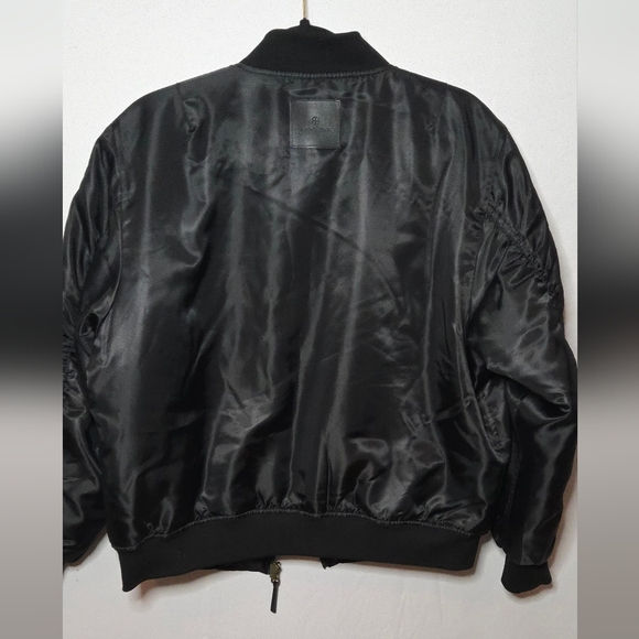 Anine Bing Leon Black Bomber Jacket Women's XS - Picture 14 of 16